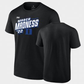 College Basketball Blue Devils 2022 NCAA March Madness Basketball Tournament Men's Black T-Shirt 202284-783