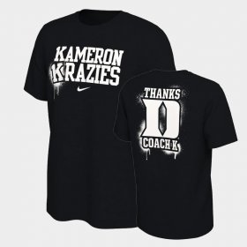 College Basketball Blue Devils Cameron Crazies Basketball 2-Hit Men's Black T-Shirt 308230-442