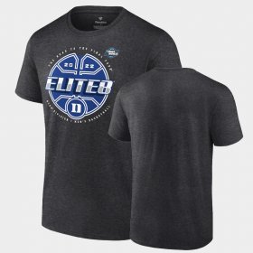 College Basketball Duke 2022 NCAA March Madness Elite Eight Basketball Tournament Men's Charcoal T-Shirt 301127-729