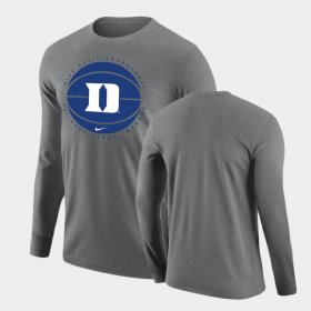 Duke Basketball Long Sleeve Mens Gray T-Shirt 186298-788
