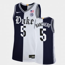 #5 Paolo Banchero College Basketball Duke Cameron Brotherhood Limited Split Edition Men's Black White Jersey 486109-641