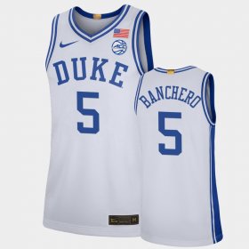 #5 Paolo Banchero College Basketball Duke University Limited Men White Jersey 472415-294
