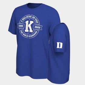 College Basketball Duke Blue Devils Coach K Center Court Men Royal T-Shirt 731731-547