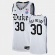 #30 Shayeann Day-Wilson College Basketball Blue Devils Cameron Brotherhood Limited Basketball Men's White Jersey 913316-717
