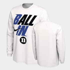 Ball In Bench Duke Long Sleeve Mens White T-Shirt 466295-524