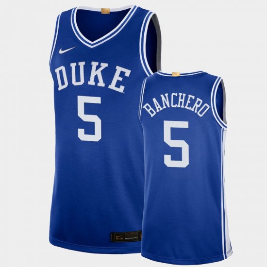 #5 Paolo Banchero College Basketball Duke 2022 NBA Draft top prospect Limited Men Blue Jersey 793956-425
