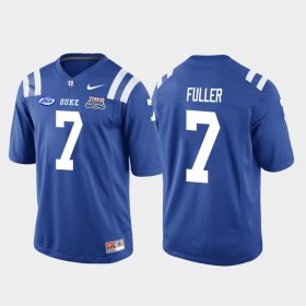 #7 Keyston Fuller 2018 Independence Bowl Duke University College Football Game Men's Royal Jersey 691025-400