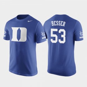 #53 Brennan Besser Future Stars Duke University Basketball Replica Men Royal T-Shirt 373514-816