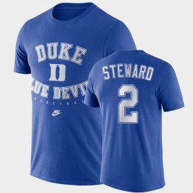 #2 DJ Steward Retro Basketball Duke Blue Devils Mens Royal T-Shirt 634754-745 #2 DJ Steward Retro Basketball Duke Blue Devils Mens Royal T-Shirt 634754-745