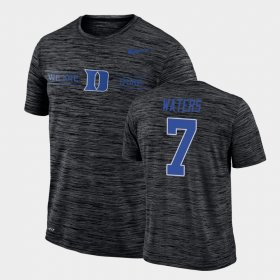 #7 Jordan Waters GFX Velocity Duke University Sideline Legend Performance Men Black T-Shirt 510907-509