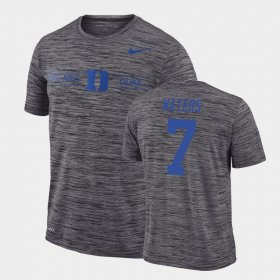 #7 Jordan Waters GFX Velocity Duke Sideline Legend Performance Men's Gray T-Shirt 965179-762