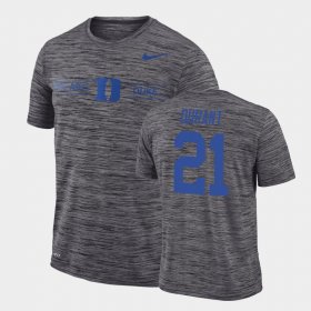 #21 Mataeo Durant GFX Velocity Duke Sideline Legend Performance Men Gray T-Shirt 518315-306