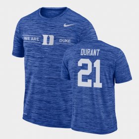#21 Mataeo Durant GFX Velocity Duke Sideline Legend Performance Men Royal T-Shirt 840314-804