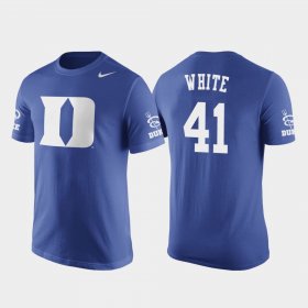 #41 Jack White Future Stars Duke Blue Devils Basketball Replica Men's Royal T-Shirt 880577-193