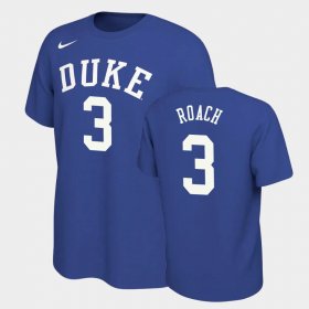 #3 Jeremy Roach Retro Alumni Duke Blue Devils Basketball Men's Royal T-Shirt 323272-447