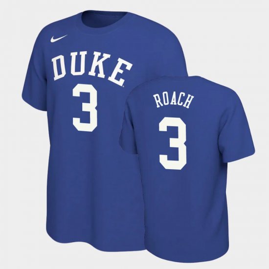 #3 Jeremy Roach Retro Alumni Duke Blue Devils Basketball Men\'s Royal T-Shirt 323272-447