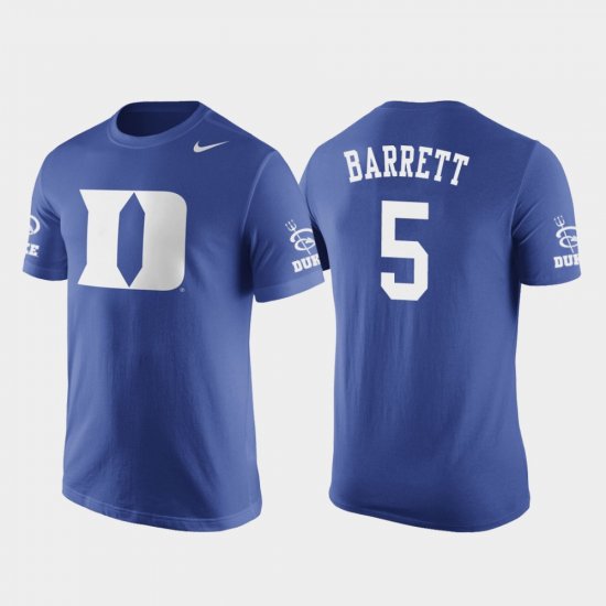 #5 RJ Barrett Future Stars Duke University Basketball Replica Men\'s Royal T-Shirt 763875-488