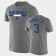 #3 Darrell Harding Jr. Team DNA Duke Legend Performance Mens Heathered Gray T-Shirt 867924-672