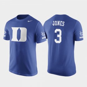 #3 Tre Jones Future Stars Duke University Basketball Replica Men Royal T-Shirt 898237-153