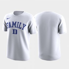Family on Court Duke March Madness Legend Basketball Performance Men White T-Shirt 908580-990